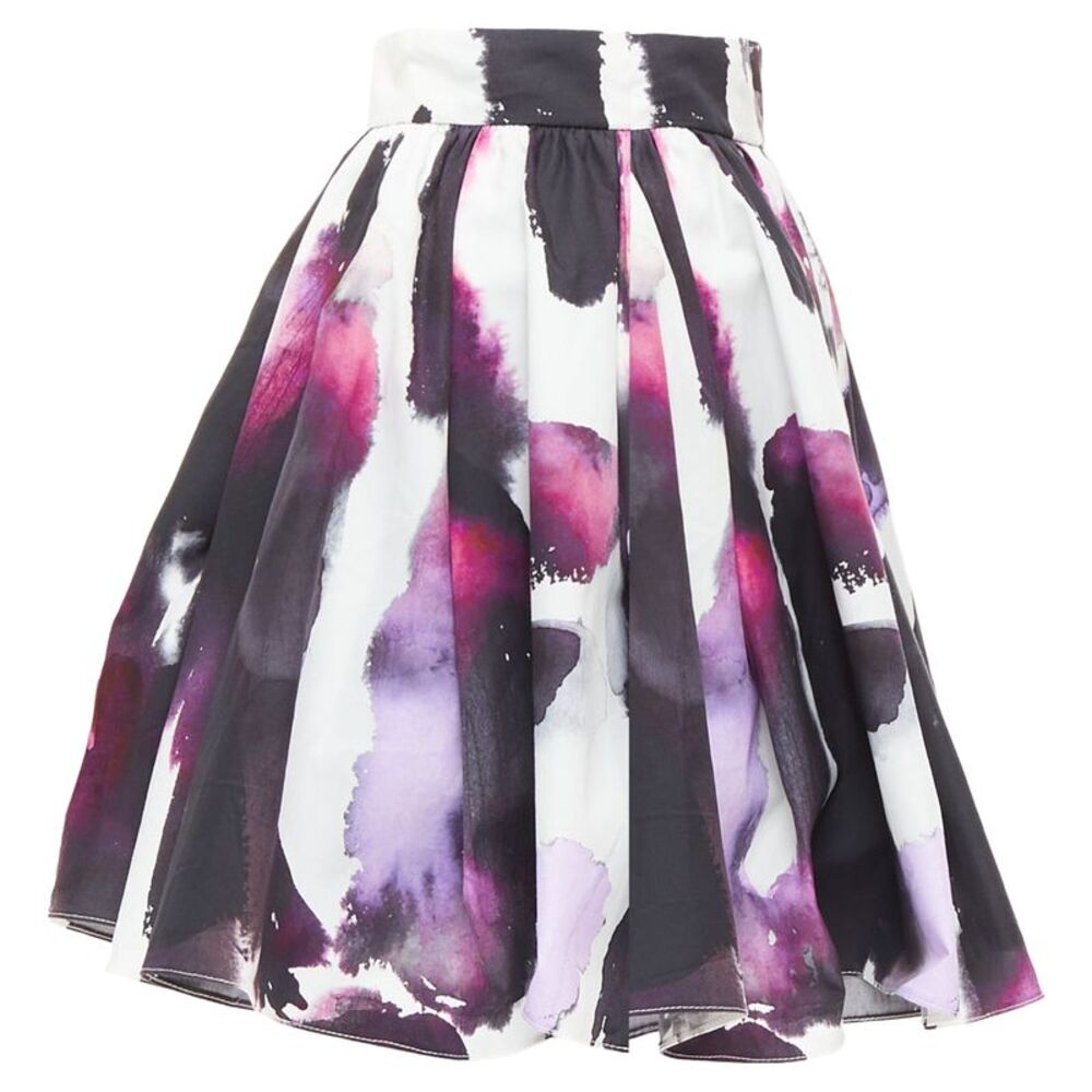 Alexander Mcqueen 2022 Paint Pleated Skirt - Picture 4 of 6